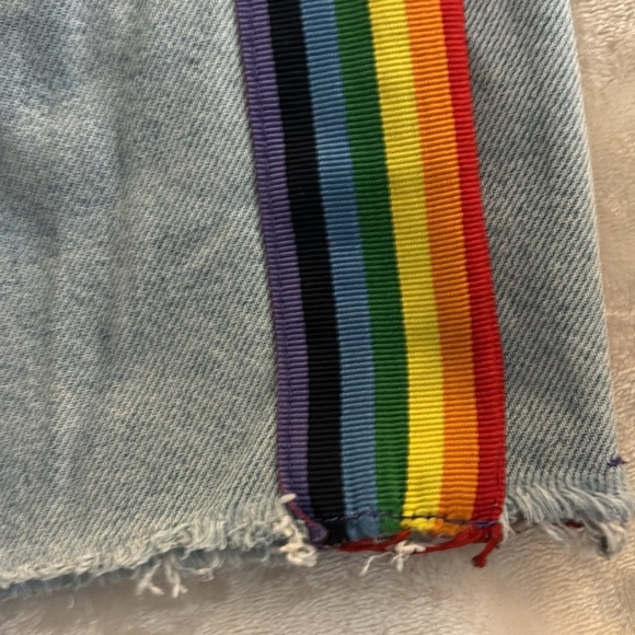TopShop Rainbow High Rise Jeans - (altered) - Waist 28 Inseam 23. - Picture 9 of 9